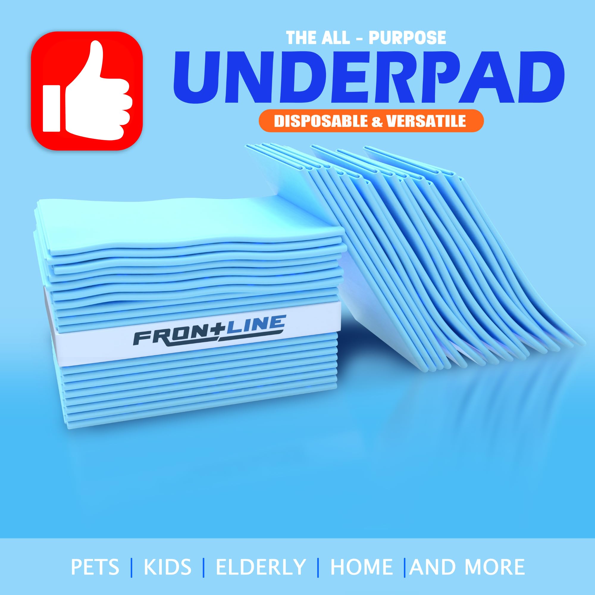 FRONTLINE multi-use-pet-pad supports indoor potty needs.