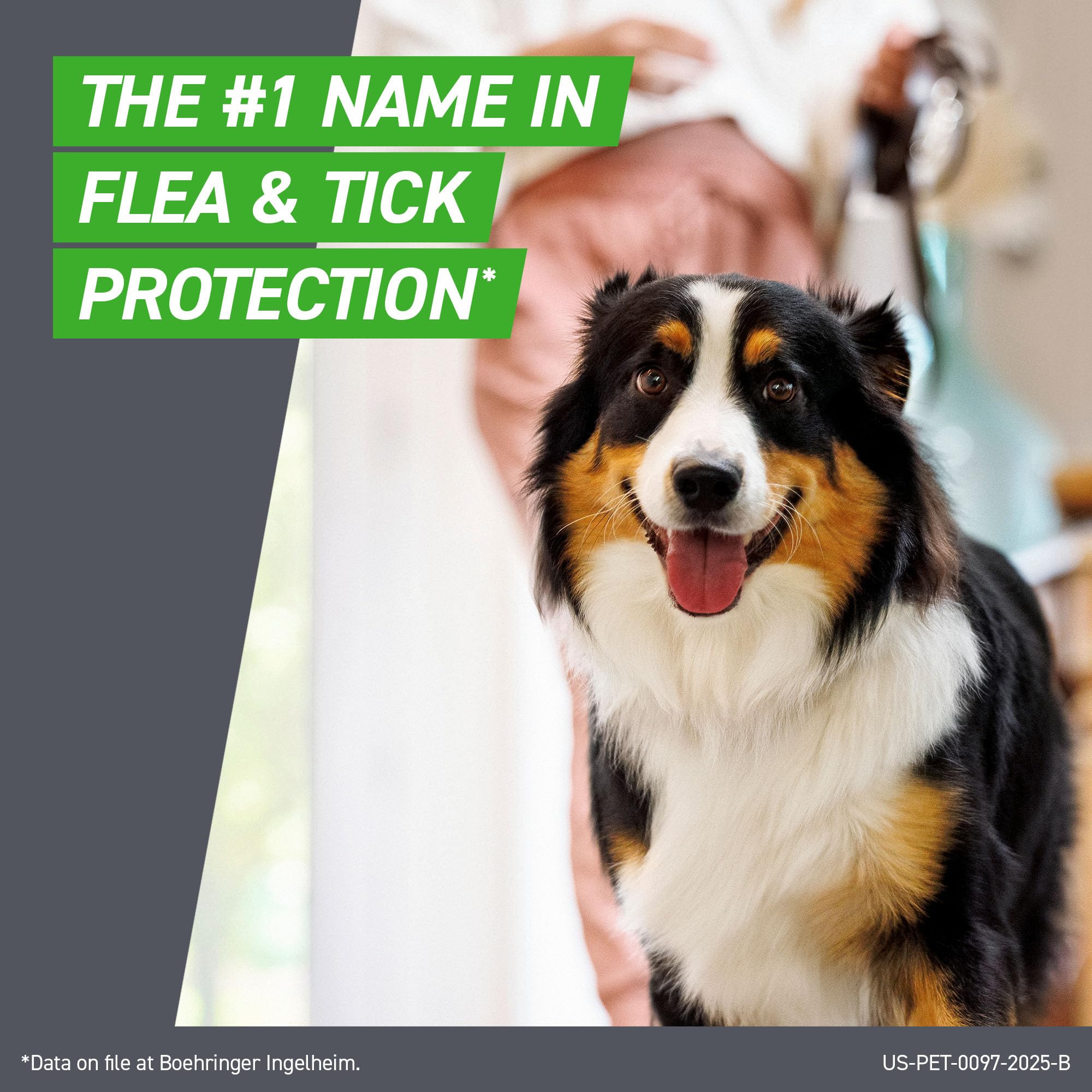Frontline Plus for Dogs Large full-body coverage protects from head to tail.