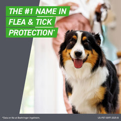 Frontline Plus dog tick protection emphasizes fast-acting defense for outdoor activities.
