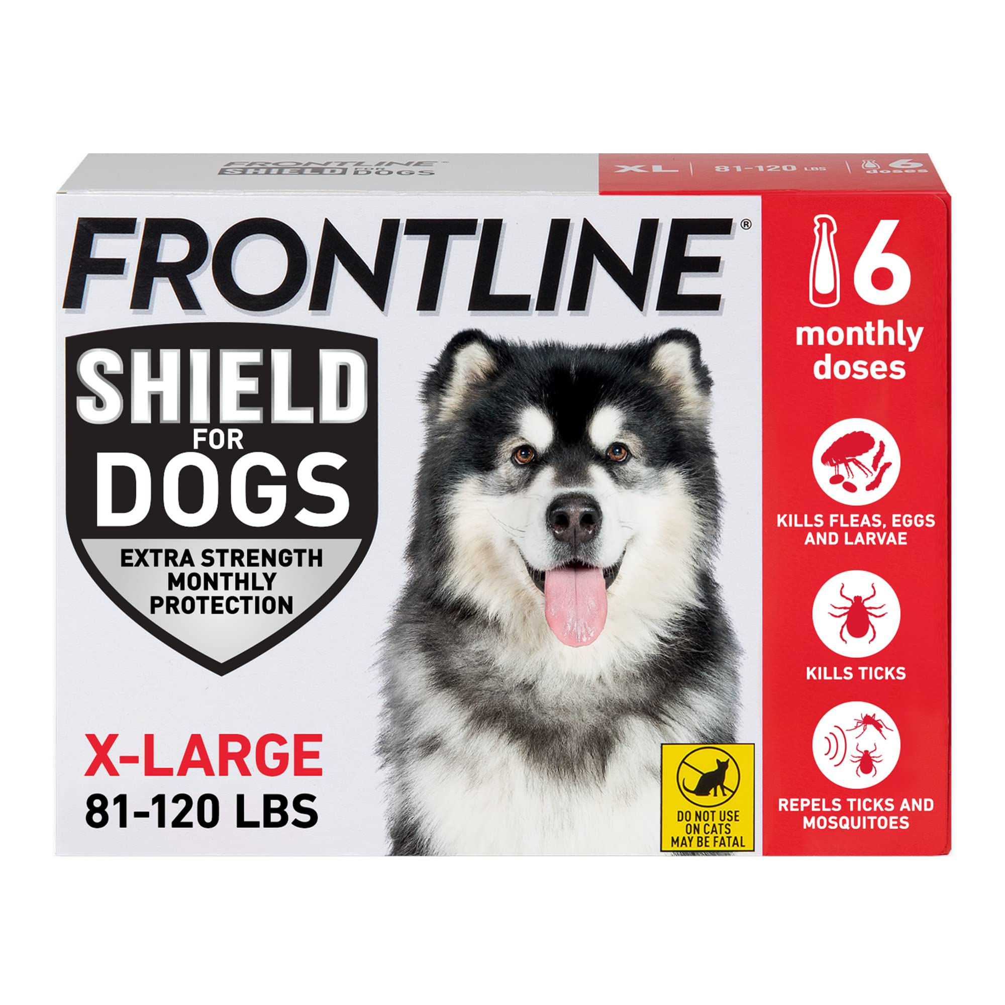 Frontline Shield packaging and applicator tube for easy application.