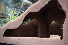 FROSTO aquarium corner underground cave with mangrove root for natural hiding.