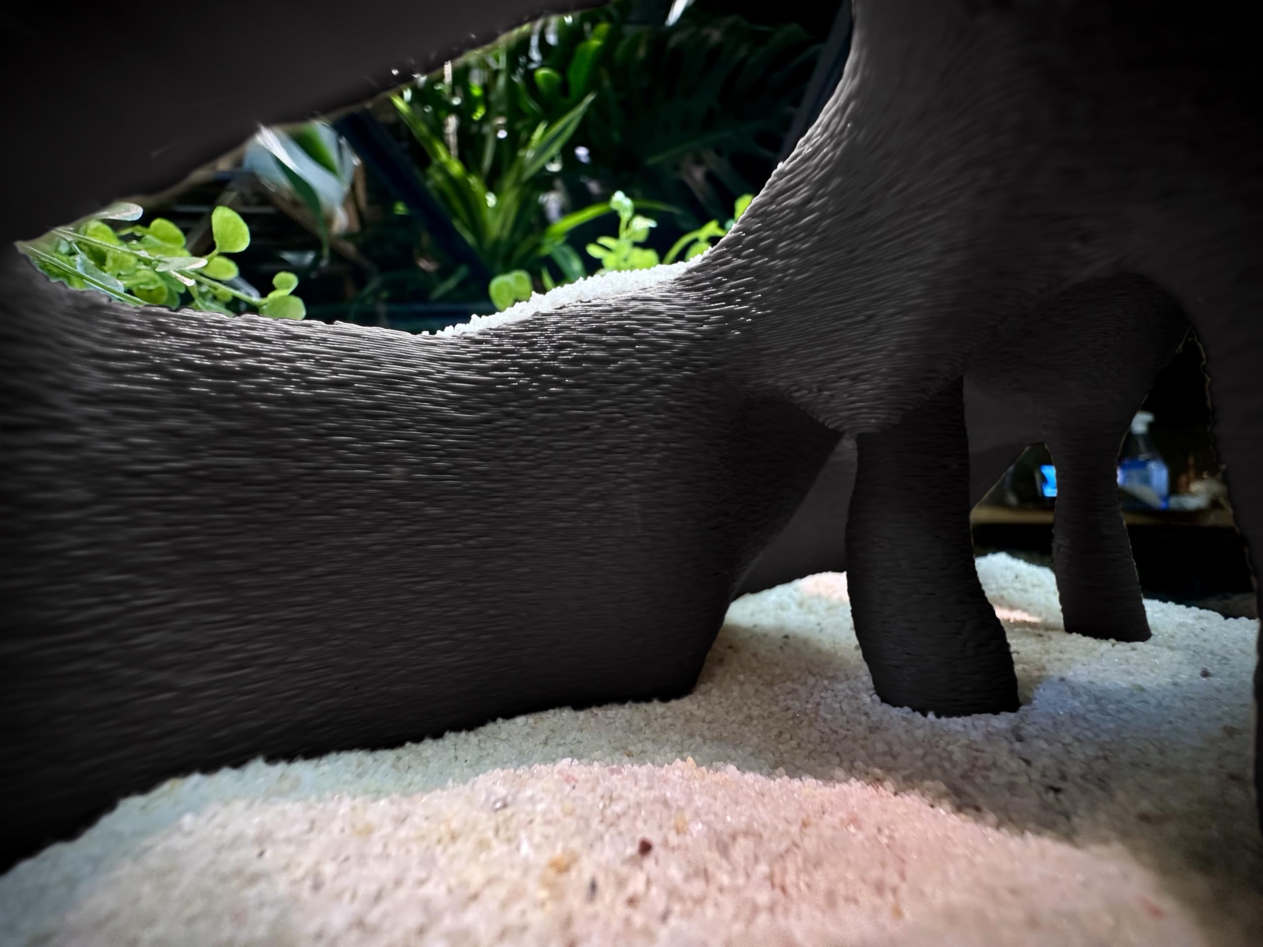FROSTO textured-root hideout creates underground-style shelter.