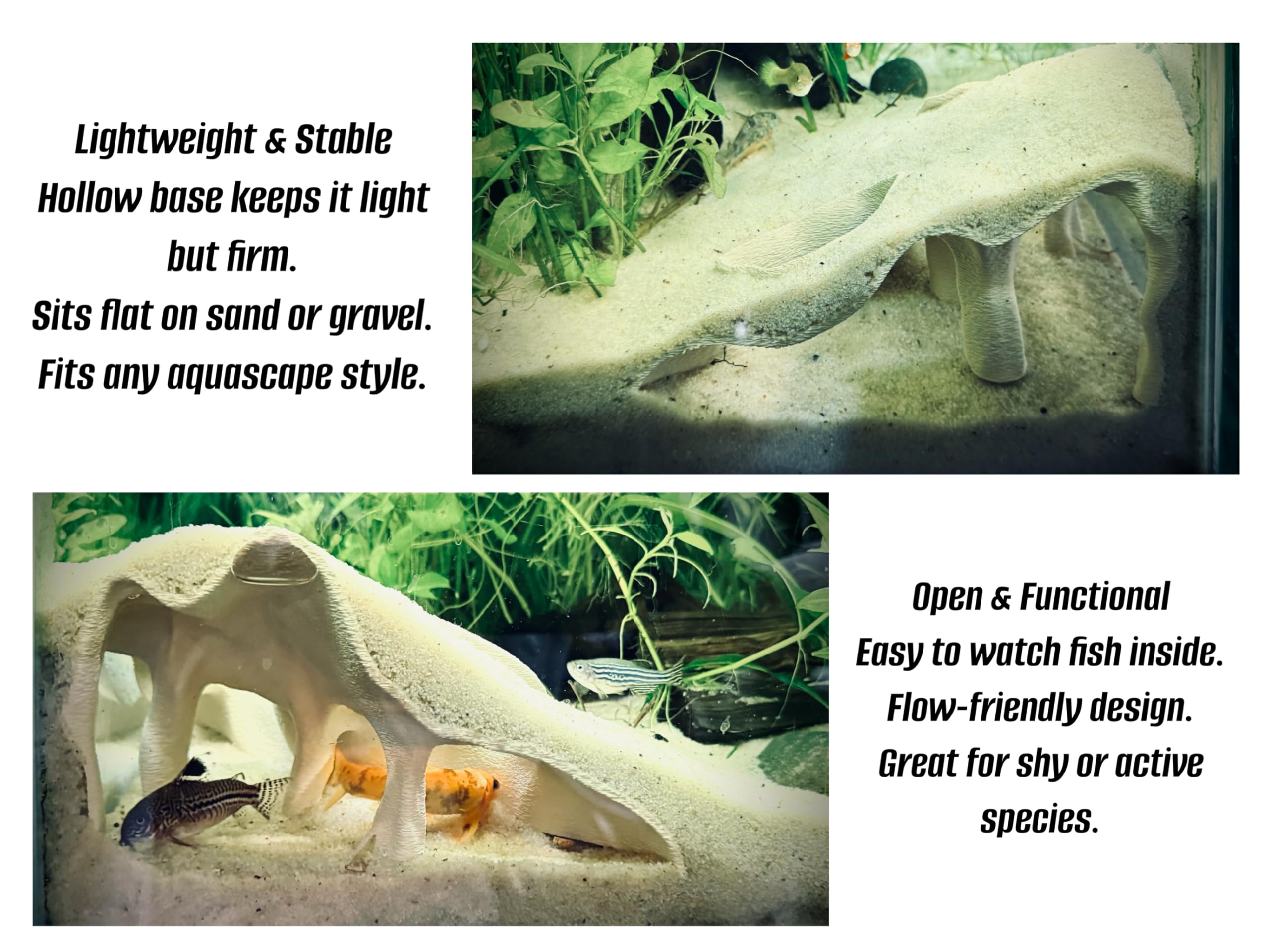 FROSTO eco friendly PLA material ensures safety in aquatic and dry habitats