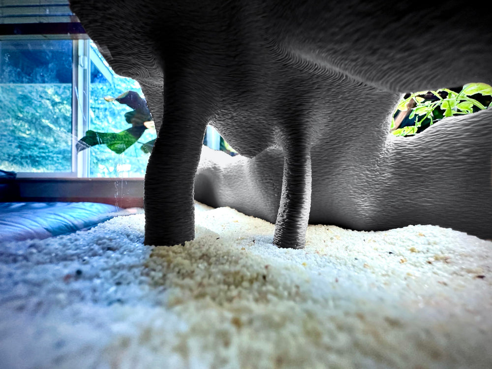 FROSTO terrarium decor offers safe concealment for small pets.