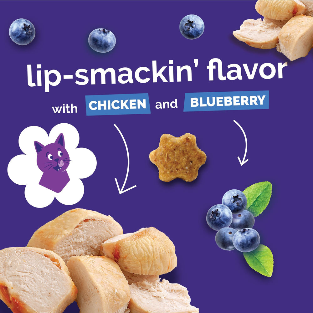 Fruitables Cat Treats real chicken shot displays wholesome protein cats enjoy.