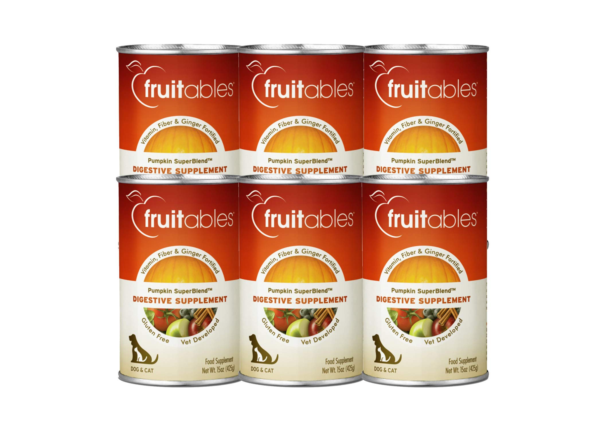 Fruitables Pumpkin Digestive Topper bottle shown for easy feeding.