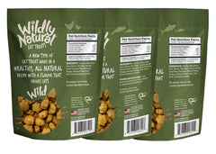 Fruitables Wildly Natural tuna cat treats crispy outer shell and soft center aid between meals.
