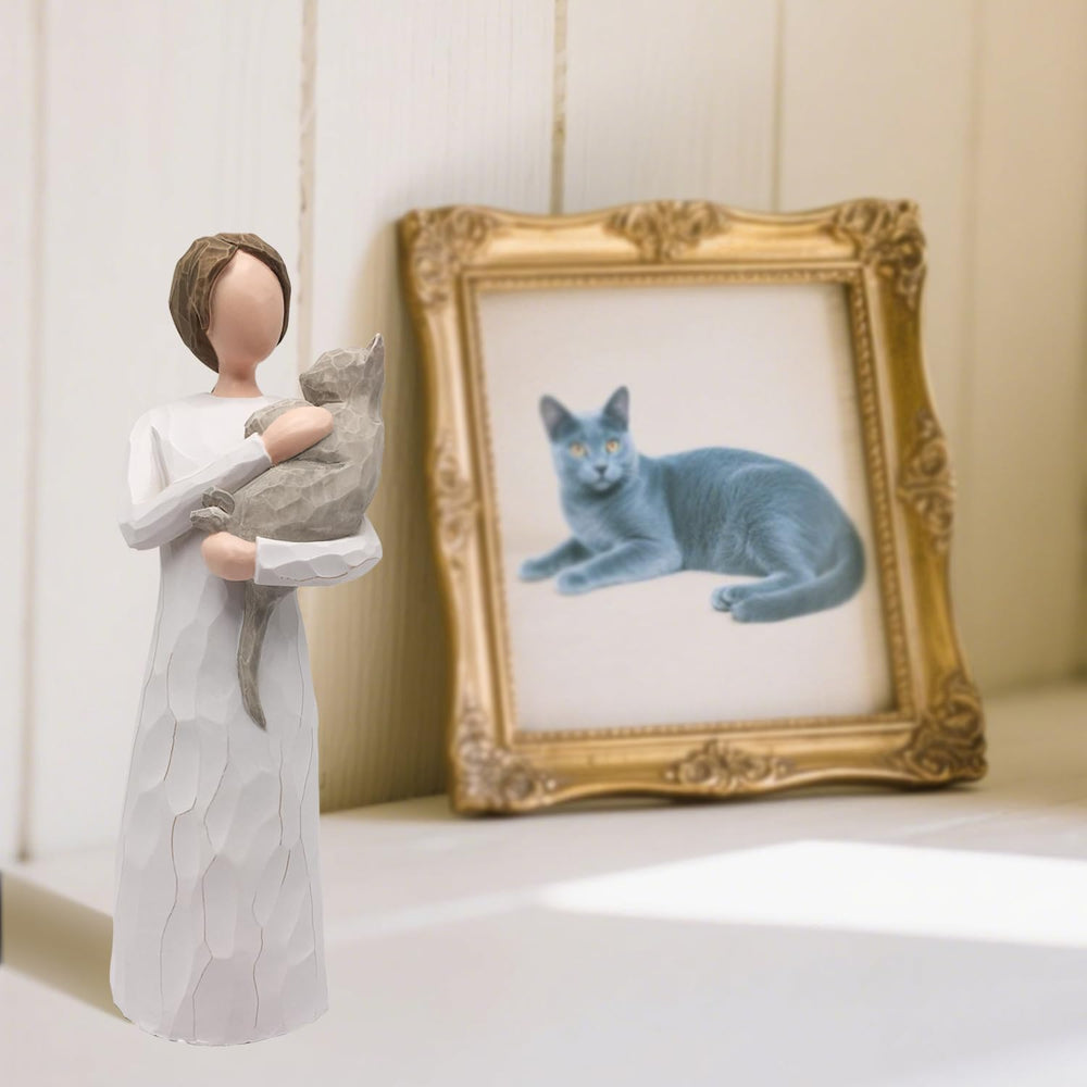 FRUMOASA cat remembrance gift with condolence card provides thoughtful sympathy during loss.