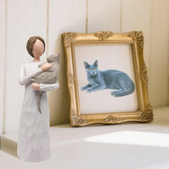 FRUMOASA cat remembrance gift with condolence card provides thoughtful sympathy during loss.