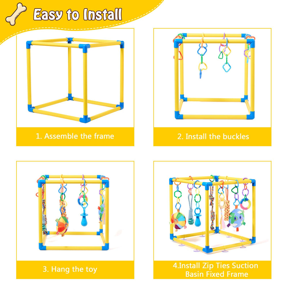 Fsawdnn Indoor jungle gym compact footprint fits small living spaces