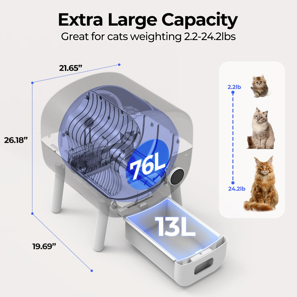 Fsitego interior waste bin for efficient automatic removal