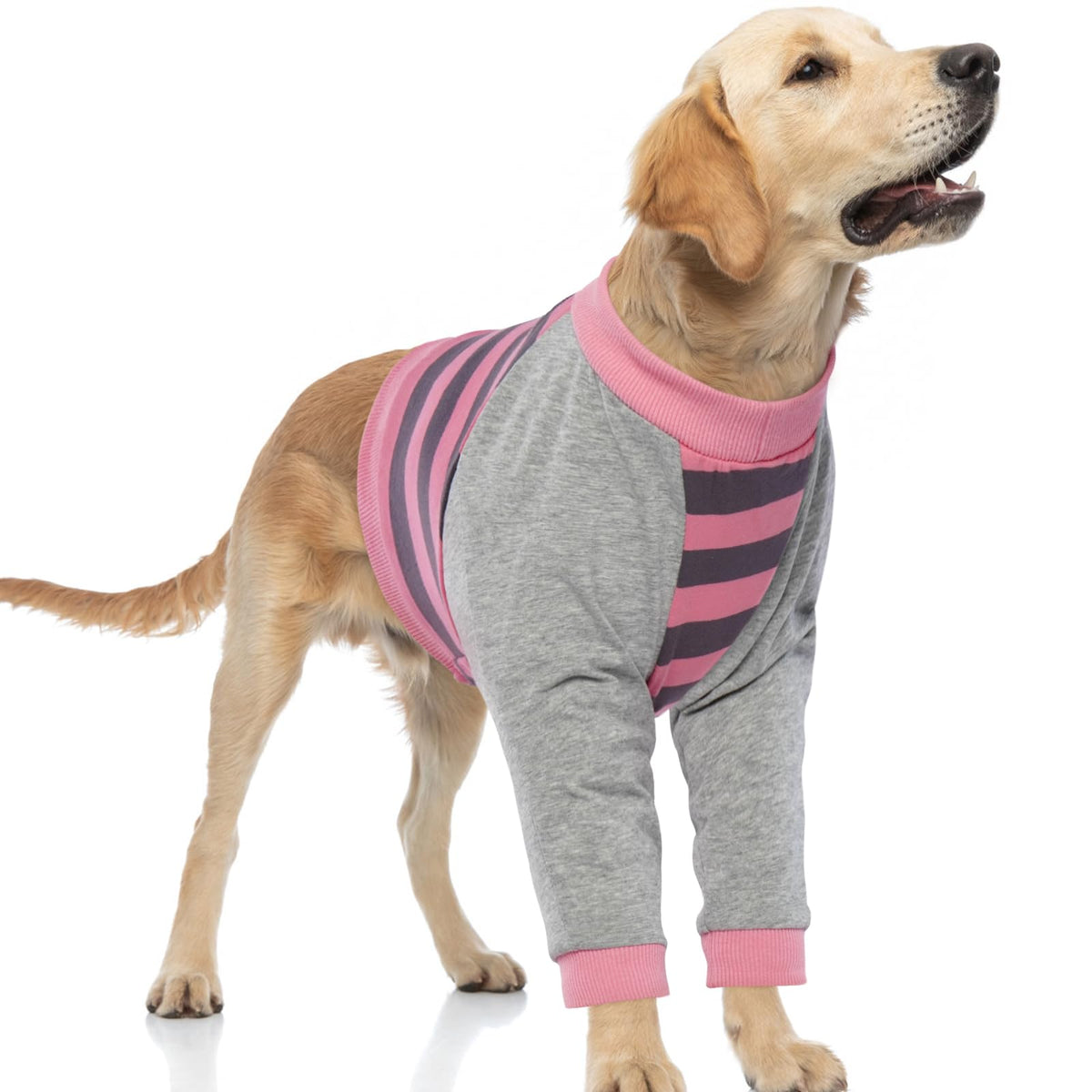 FUAMEY recovery sleeve with elbow protector on front leg protects against licking