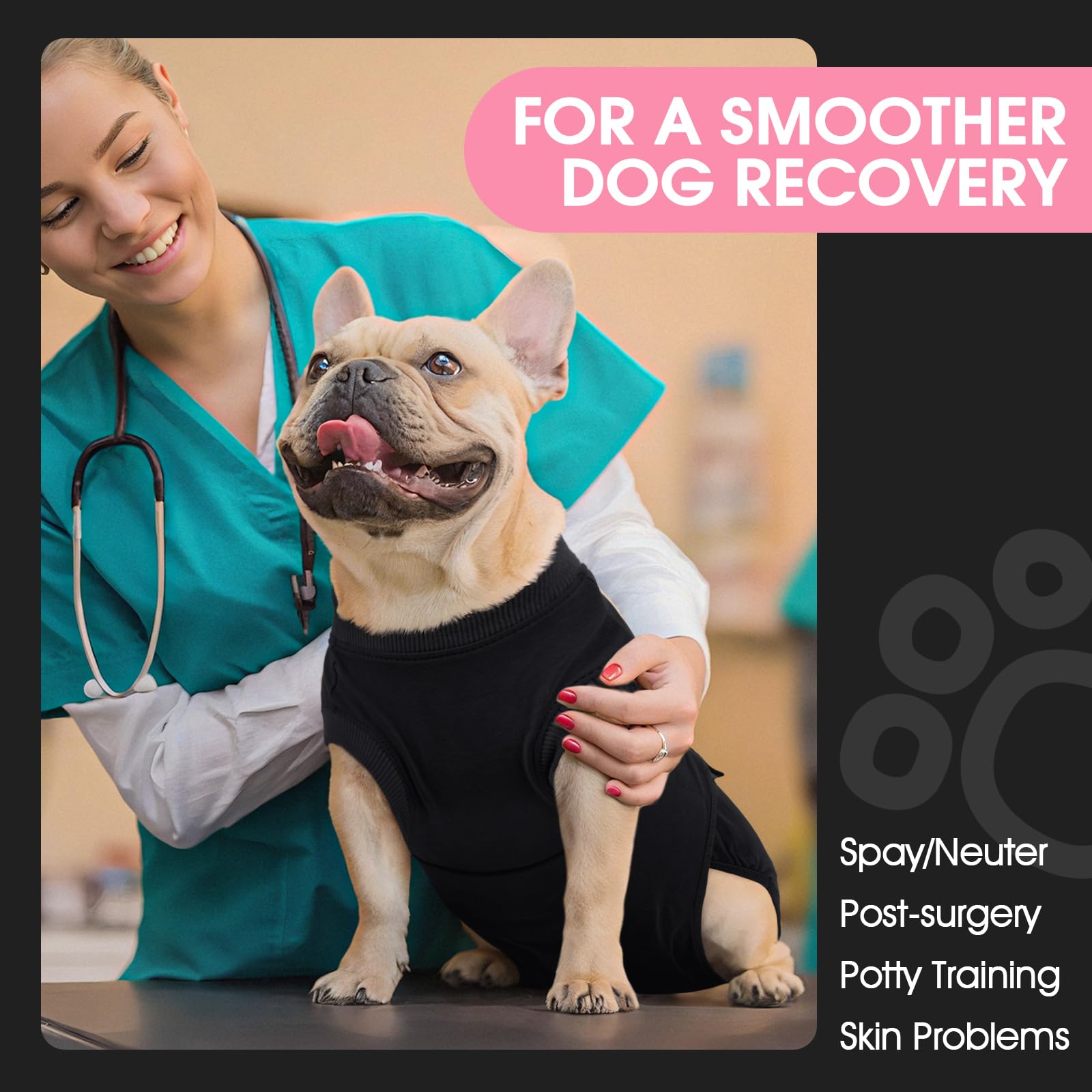 FUAMEY recovery suit with diaper option illustrates versatile post-op protection