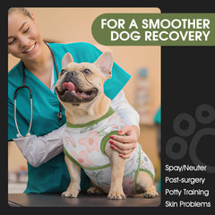 FUAMEY Dog Recovery Suit easy-on design facilitates quick dressing