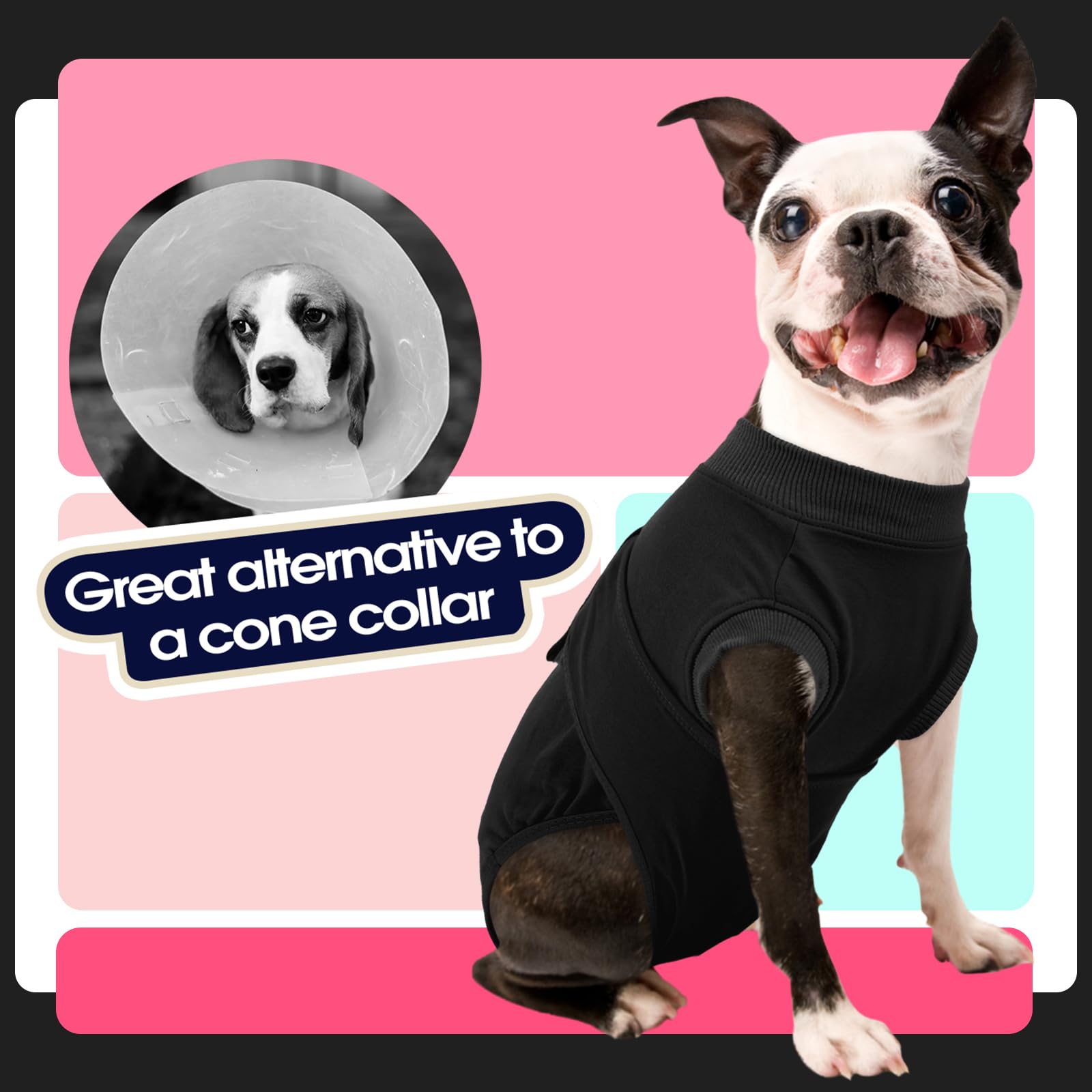 FUAMEY dog recovery suit used for postpartum care in female dogs