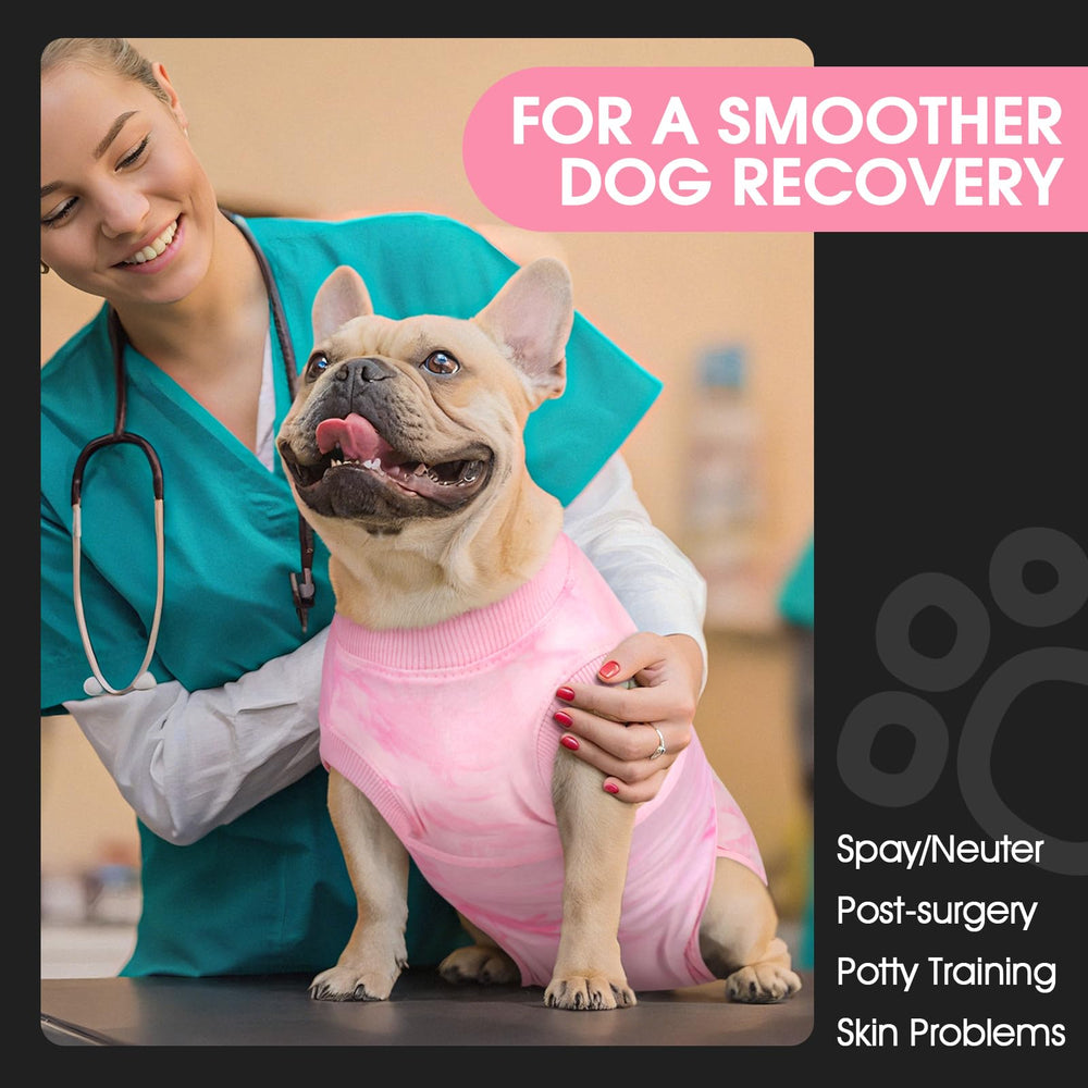 FUAMEY onesie acts as an e-collar alternative for recovery