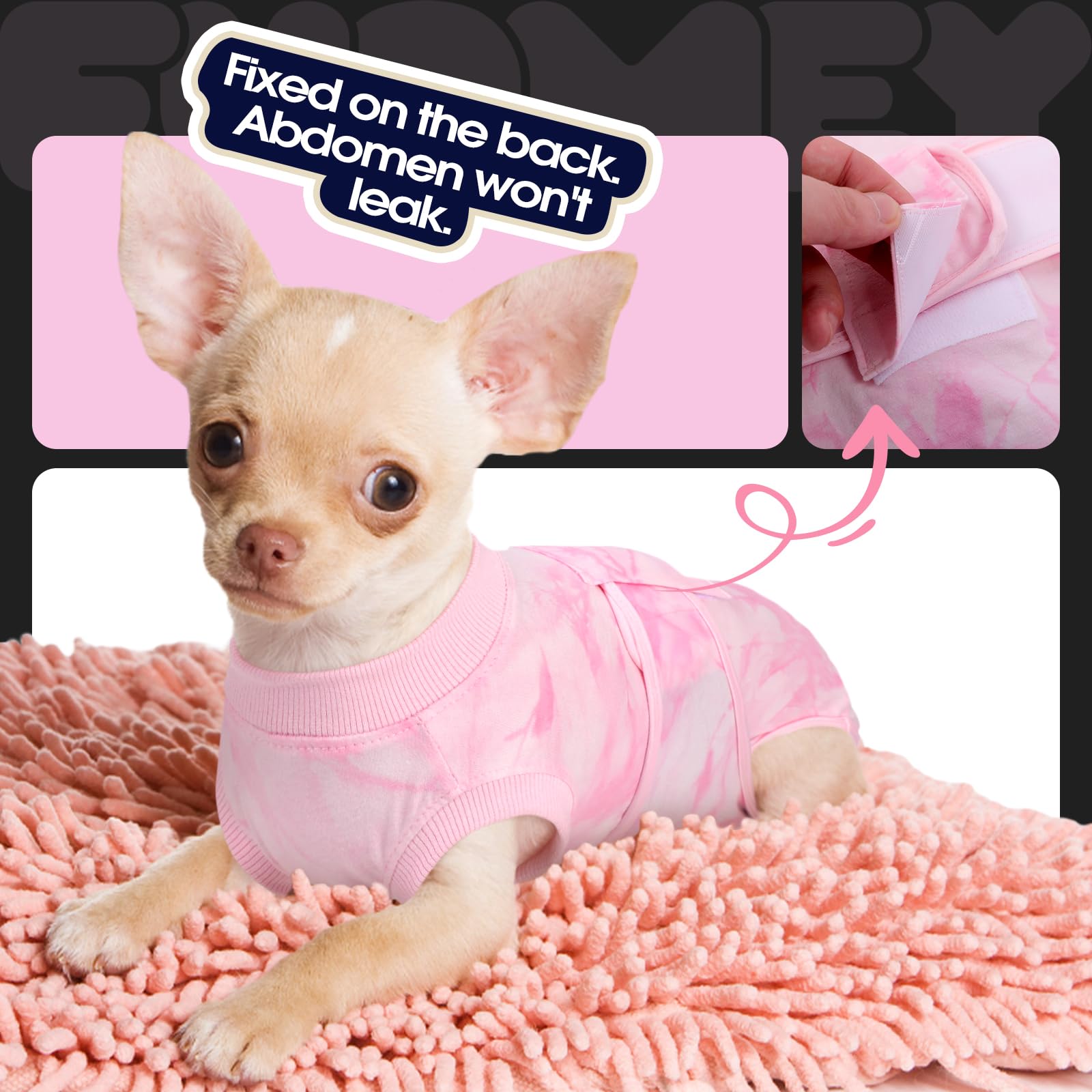 FUAMEY pink tie-dye stitching detail adds stylish comfort.