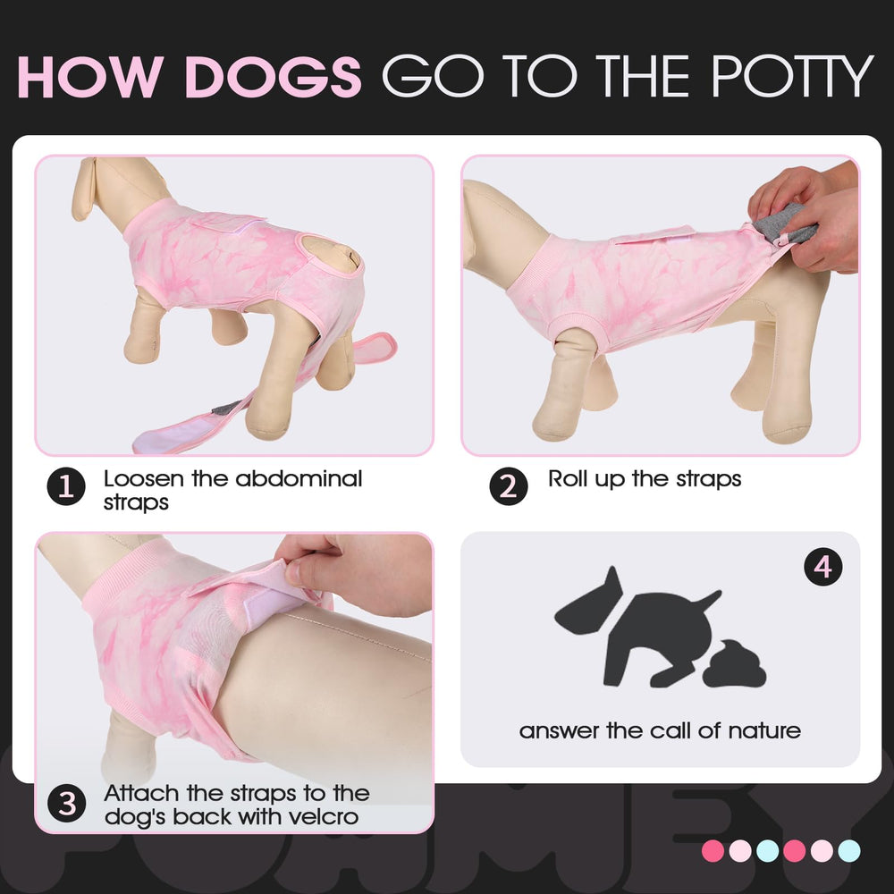 FUAMEY post-operative dog suit suitable for neuter or spay recovery