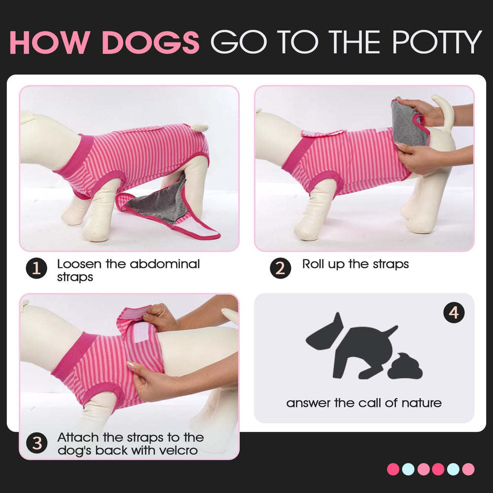 FUAMEY postpartum care robe shielding female dogs after birth.
