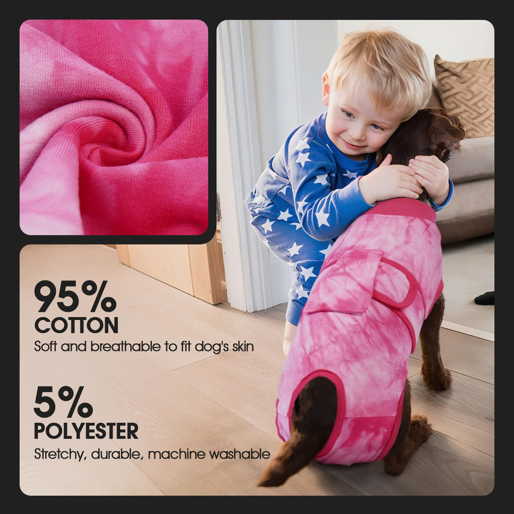 Spay/neuter recovery FUAMEY suit provides a protective layer during healing