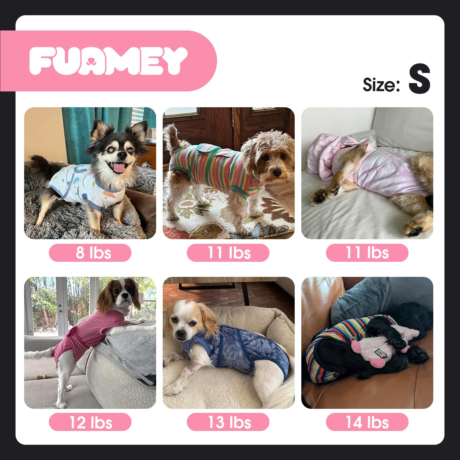 FUAMEY recovery suit with diaper compatibility to prevent accidents.