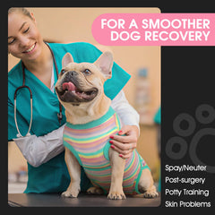 FUAMEY Recovery Suit for Dogs fabric is breathable and stretchy for easy wear