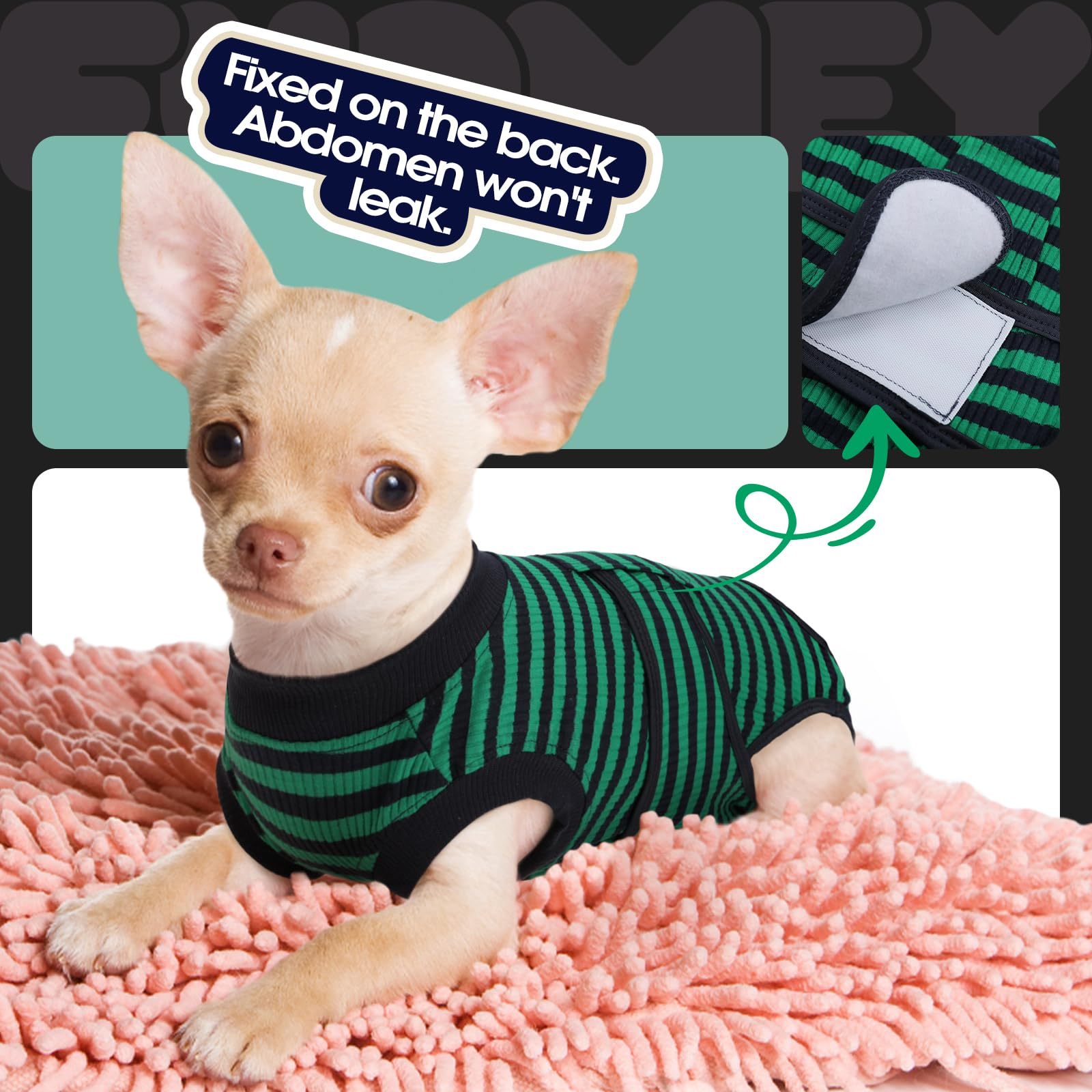 FUAMEY size guide helps select the right fit for your dog