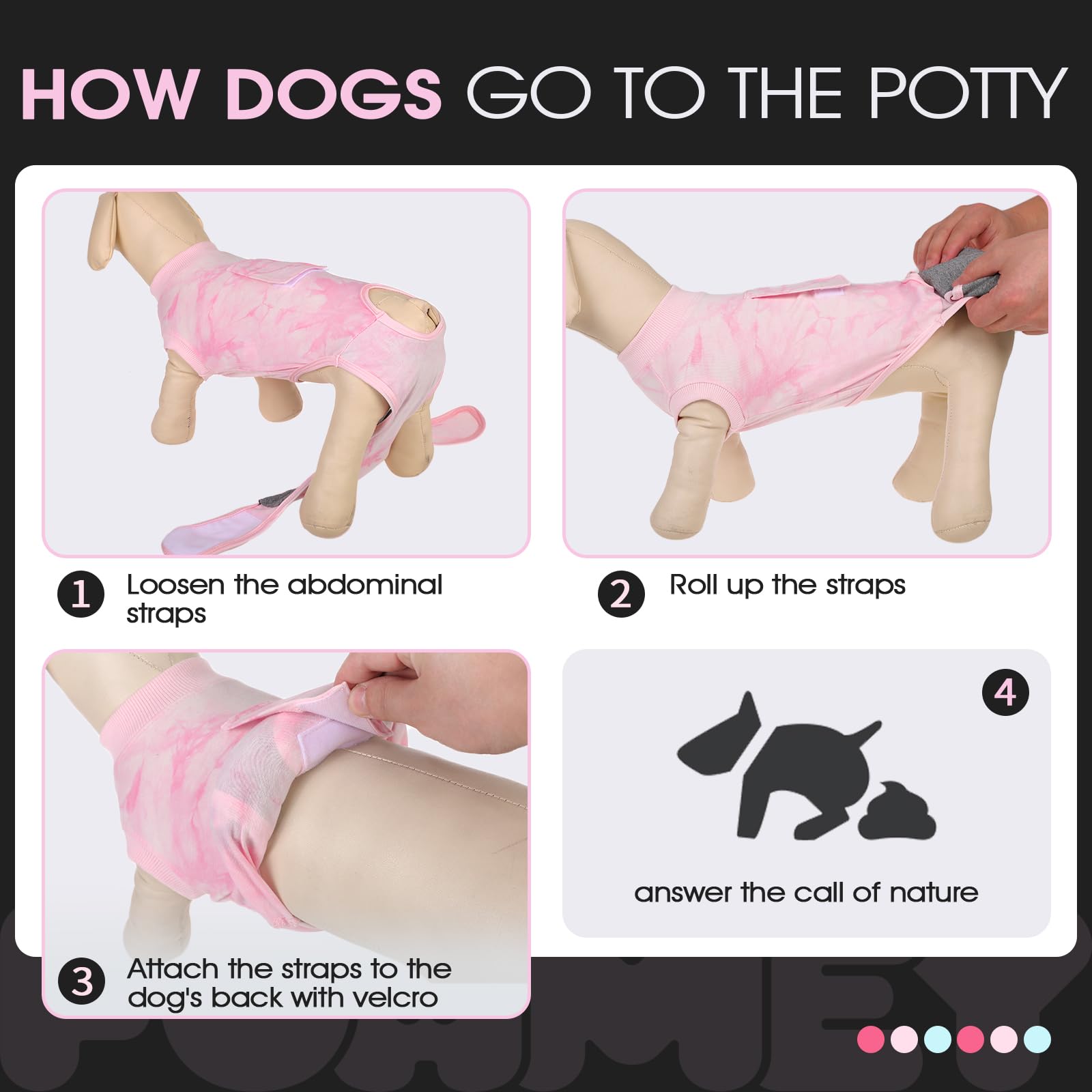FUAMEY size guide image helps select the right post‑op fit