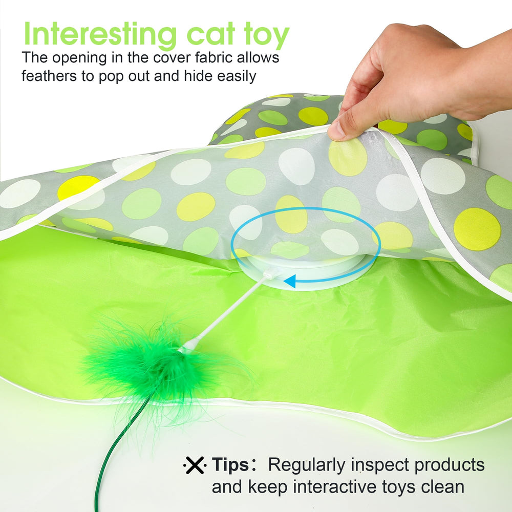 FUGODIWI cat toy double-layer fabric delivers rustling sensory engagement.