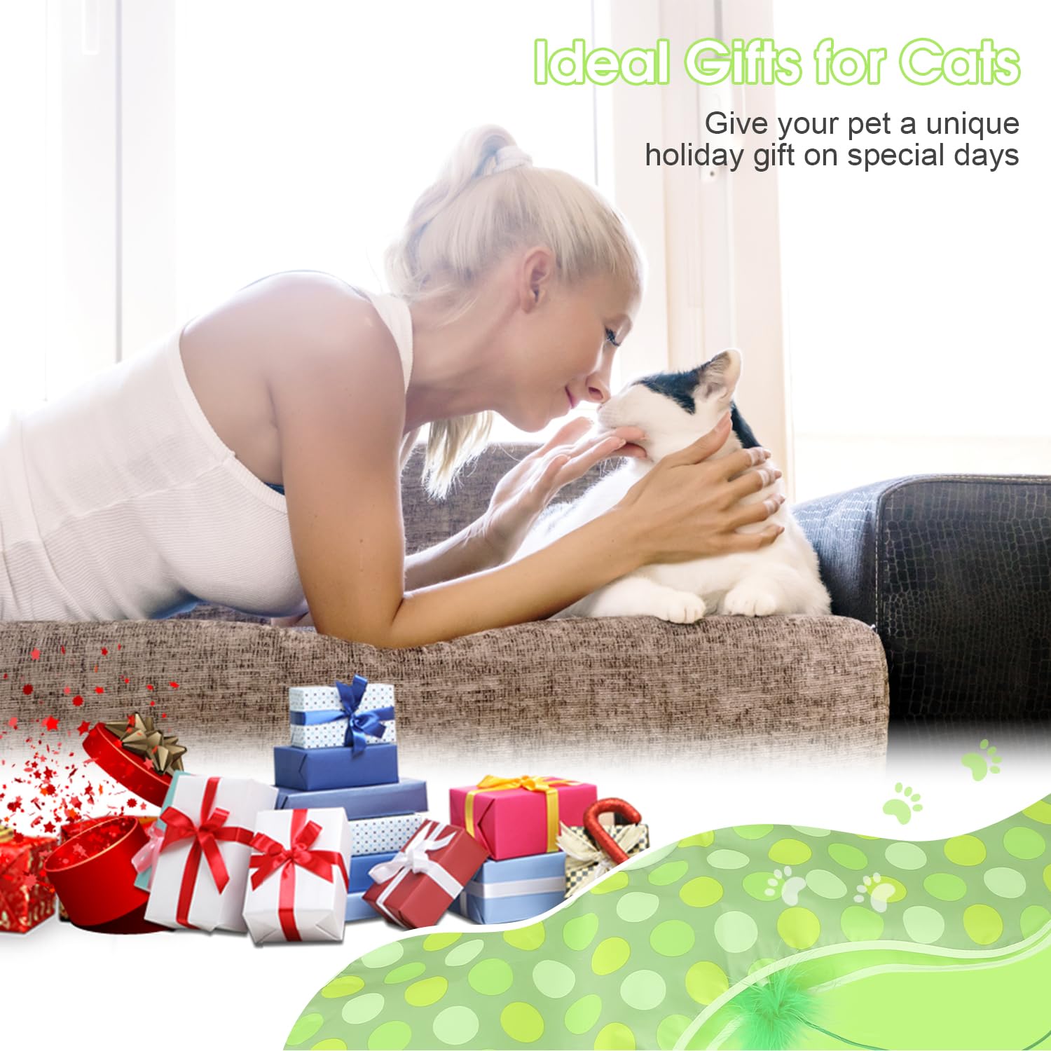FUGODIWI cat toy smart sensors enable safe, autonomous play sessions.