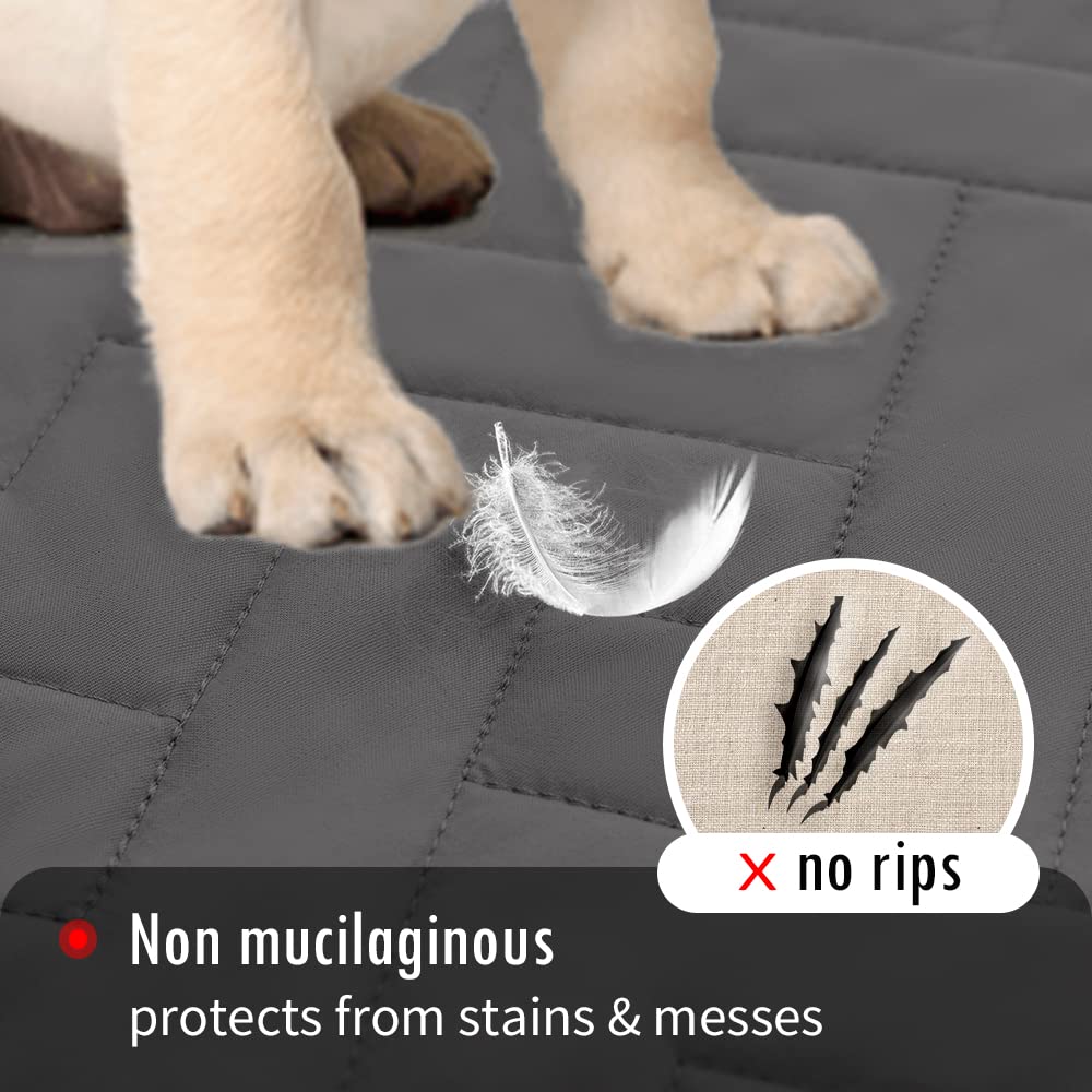 Fuguitex machine-washable dog bed cover simplifies cleaning after playtimes.