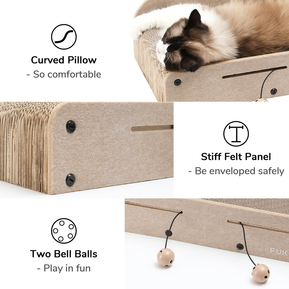 FUKUMARU durable design, breathable and abrasion resistant cardboard.