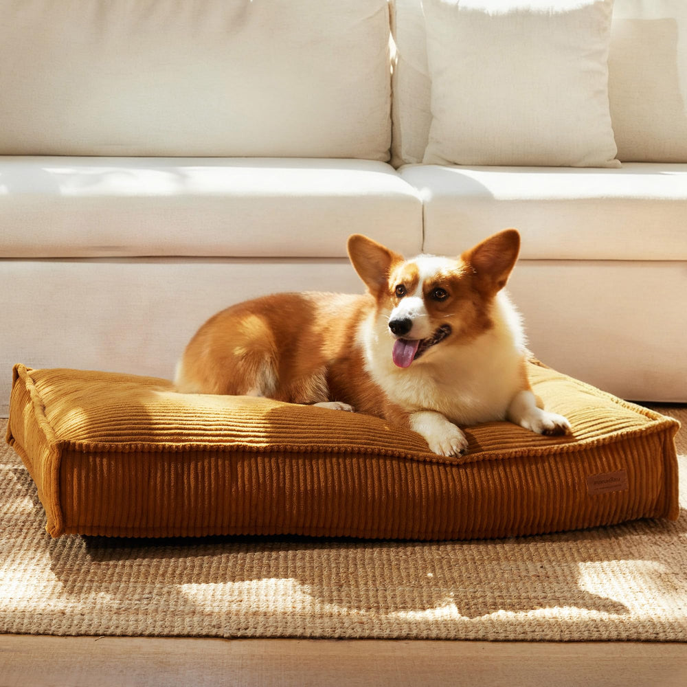 FUKUMARU 5.5-inch bed mat cover showing plush support for daily naps
