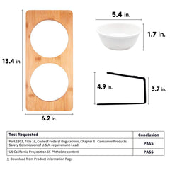 FUKUMARU bamboo water stand with durable finish