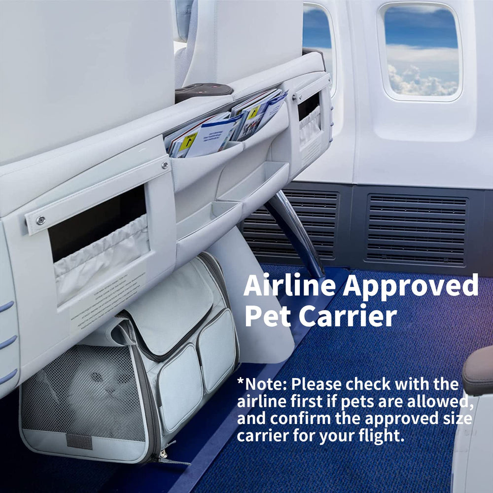 FUKUMARU cat carrier side view highlights ventilation via mesh panels