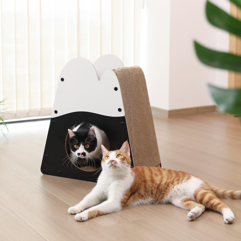 FUKUMARU cat house and bed inside for cozy naps