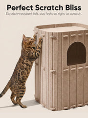 FUKUMARU cat house large inner space for multi-cat lounging