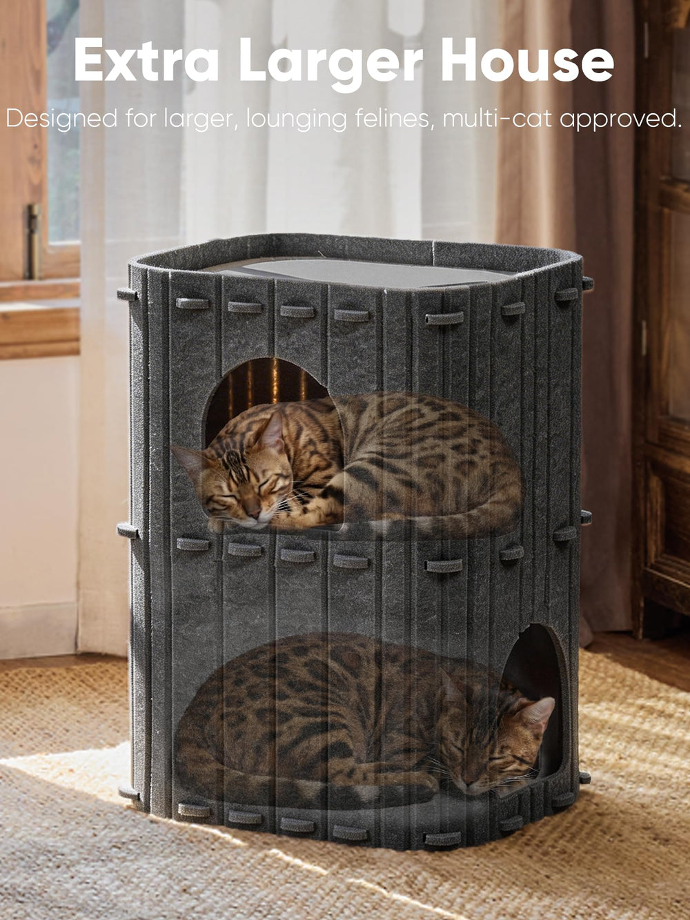 FUKUMARU cat house private cave offers calm retreat for stressed cats