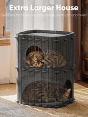 FUKUMARU cat house private cave offers calm retreat for stressed cats