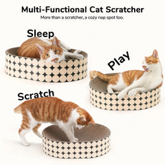 FUKUMARU cat lounge bed provides cozy resting spot during play