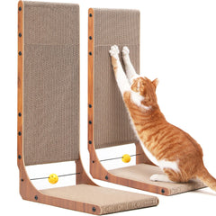 FUKUMARU cat scratcher vertical view with spacious surface for scratching