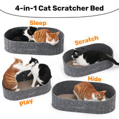 FUKUMARU cat scratcher back-edge highlight for comfortable lounging.