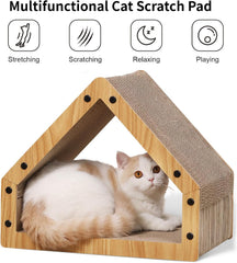 FUKUMARU extra-long beveled surface allows extended scratching for active felines.