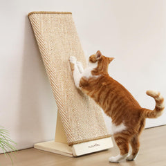 FUKUMARU cat scratcher ramp with wood frame for furniture protection
