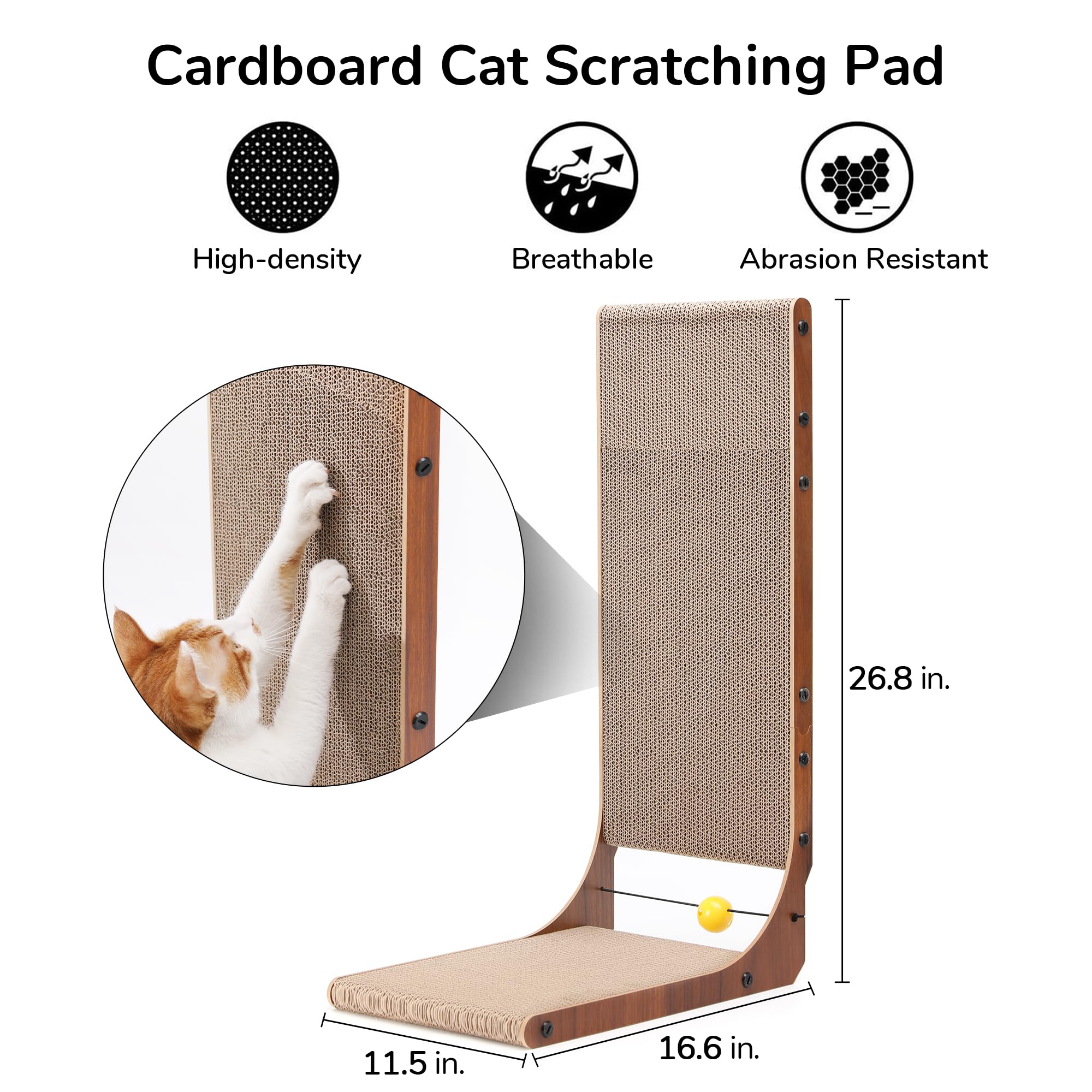 FUKUMARU scratcher placed in room corner for optimal use