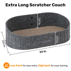 FUKUMARU warm natural felt cover reduces noise while scratching.