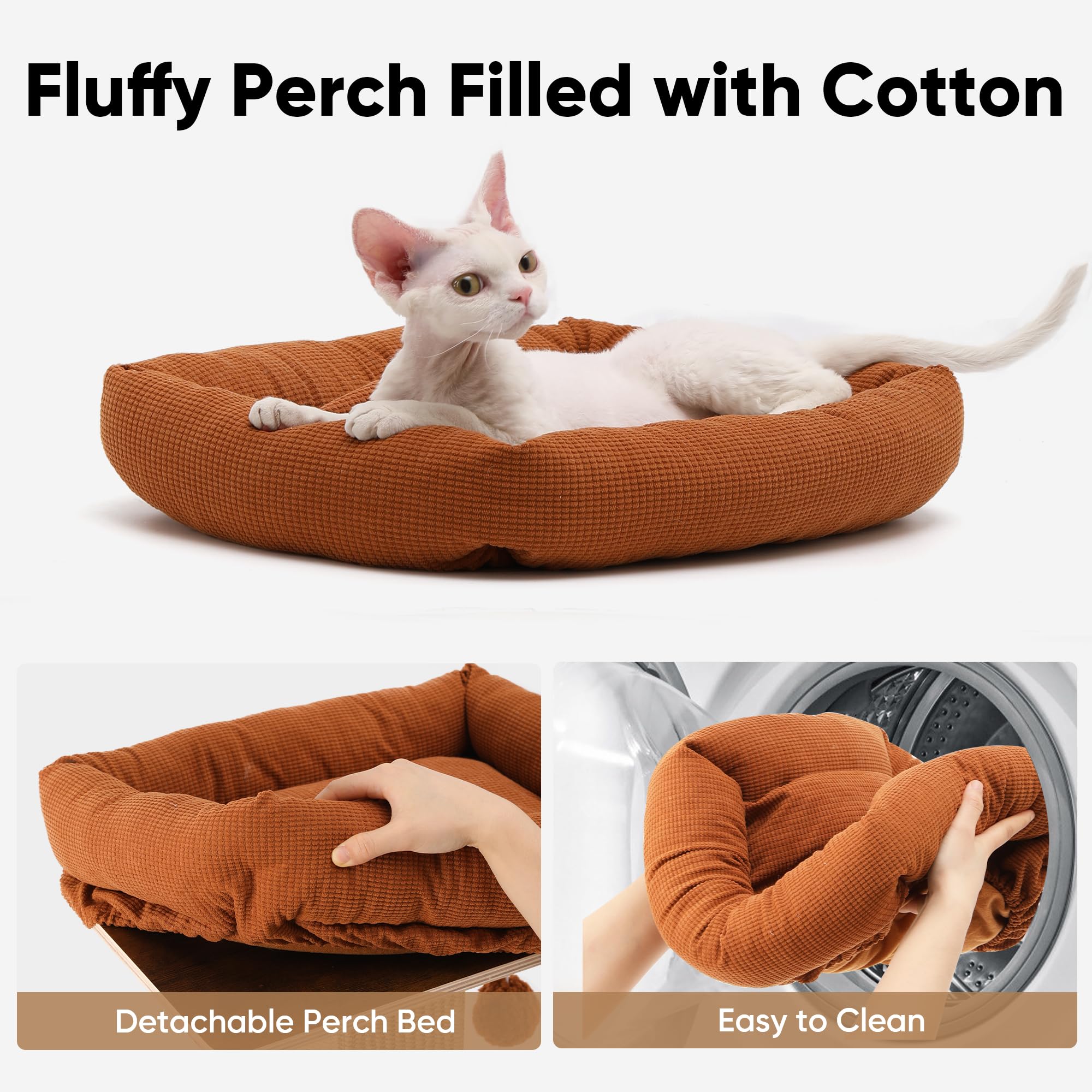 FUKUMARU Cat Scratching Post anti-tip base — minimizes wobble on busy cat days.