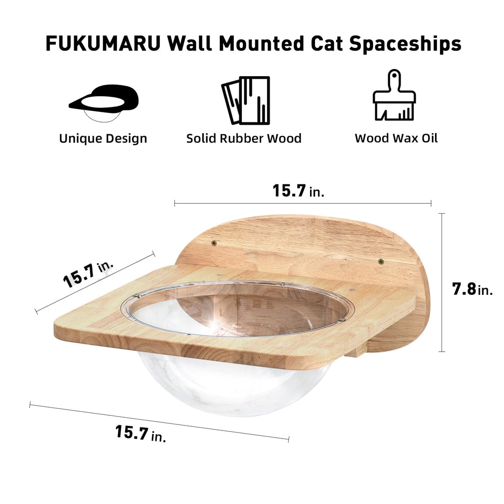 FUKUMARU cat wall pedals provide stable climbing access.