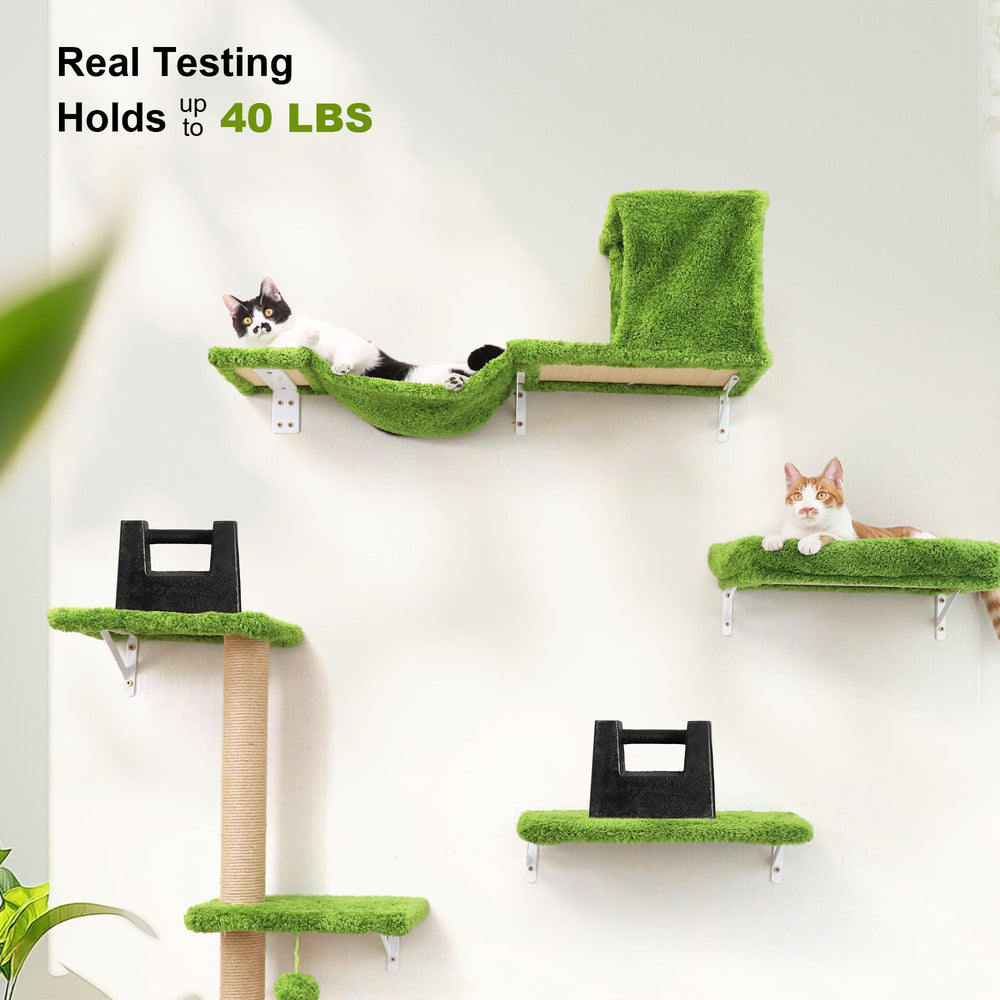 FUKUMARU cat wall shelves cat bed in use provides cozy retreat.