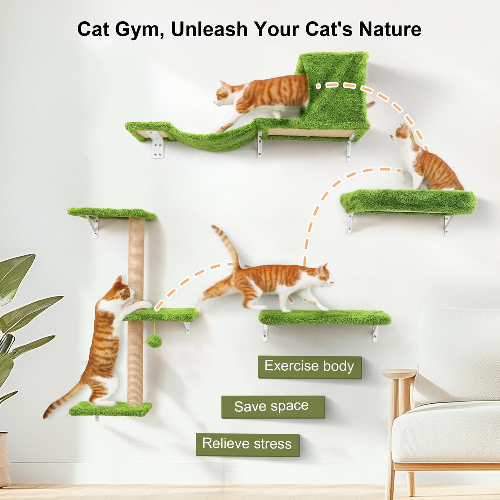 FUKUMARU cat wall shelves close-up highlights durable materials and safe finish.